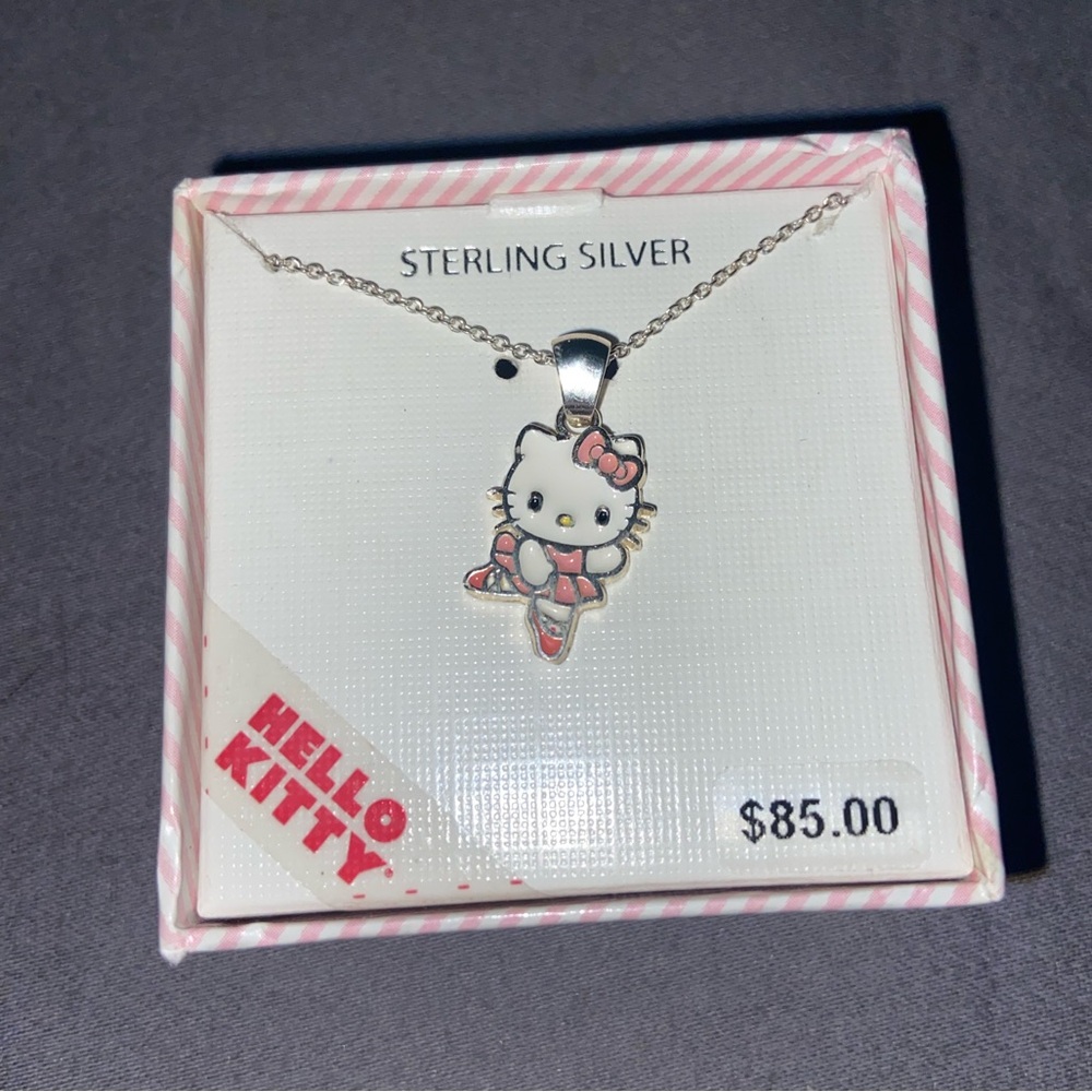 Hello Kitty Ballerina Silver Necklace